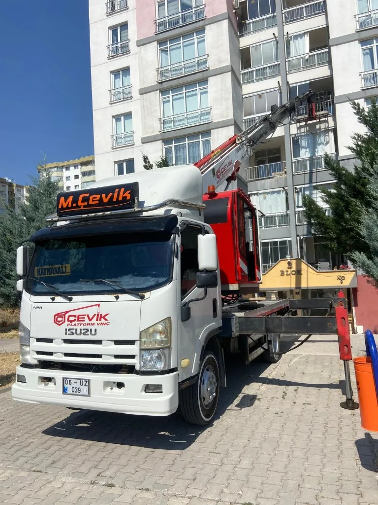 Ankara vinç kiralama şantiye uygulaması - Çevik Vinç